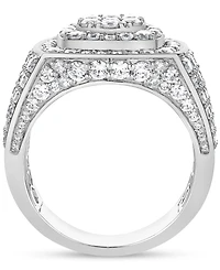 Men's Diamond Cluster Statement Ring (4 ct. t.w.) in 10k White, Yellow or Rose Gold