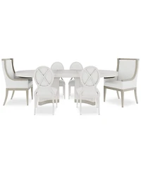Warlington 7 Pc. Dining Set (Table, 4 Side Chairs & 2 Host Chairs)