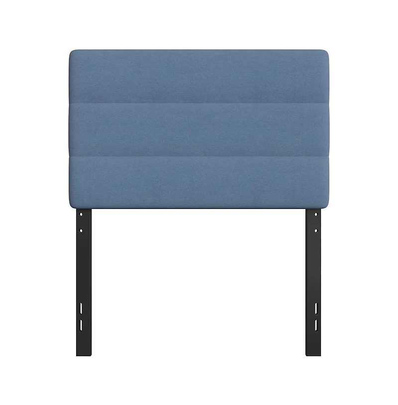 Merrick Lane Coppola Twin Headboard With Tufted Upholstery And Powder Coated Metal Frame