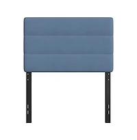 Merrick Lane Coppola Twin Headboard With Tufted Upholstery And Powder Coated Metal Frame