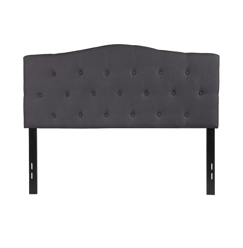 Arched Full Button Tufted Upholstered Headboard