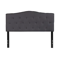 Arched Full Button Tufted Upholstered Headboard