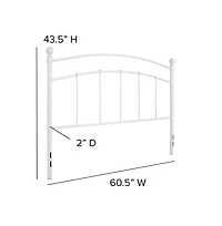 Decorative Queen Metal Headboard