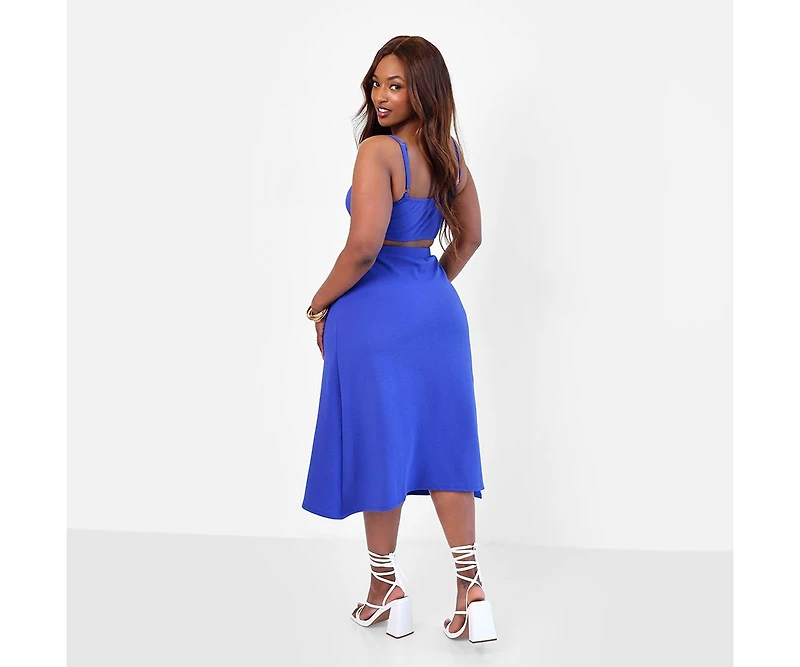 Rebdolls Plus Tap A Line Midi Skirt