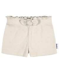 Gerber Toddler Girls Pull-On Knit Shorts, 3-Pack