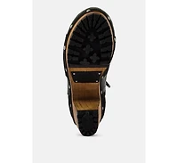 Huron Womens Fine Suede Patchwork Ankle Boots