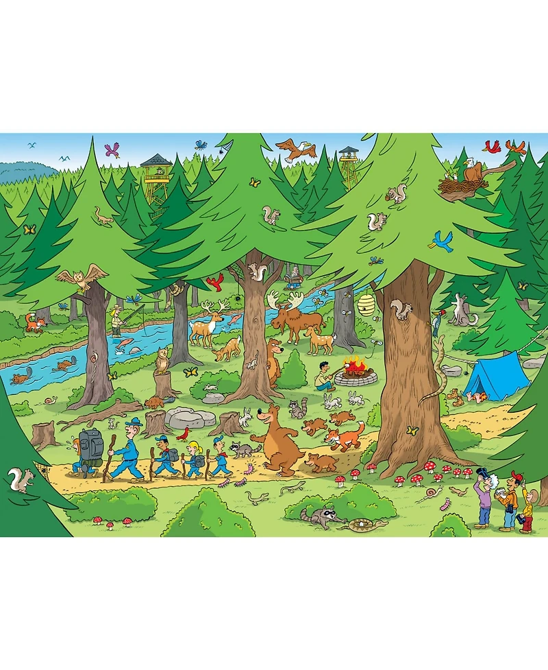 Masterpieces 101 Things to Spot in the Woods - 101 Piece Jigsaw Puzzle