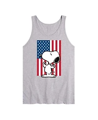 Hybrid Apparel Peanuts Flag Mens Jersey Tank