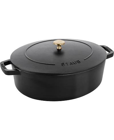 Staub Cast Iron 6.25-Qt Wide Oval Dutch Oven