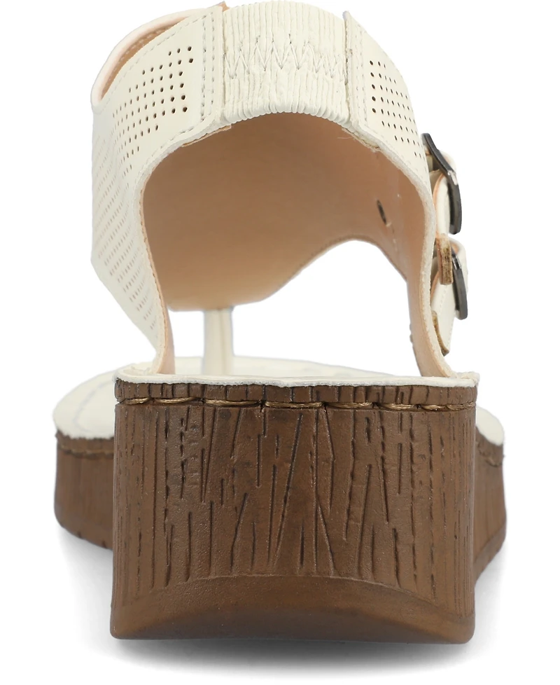 Journee Collection Women's Mckell Wedge Sandals