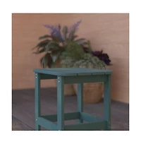 Riviera Poly Resin Indoor/Outdoor All-Weather Adirondack Side Table
