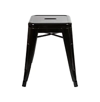 Merrick Lane Set Of 4 Sloane 18" High Backless Stacking Dining Stools With Durable Metal Frame