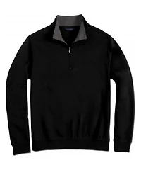 Scott Barber Men's Pima Interlock Zip Mock