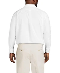 Lands' End Big & Tall Traditional Fit Solid No Iron Supima Oxford Dress Shirt