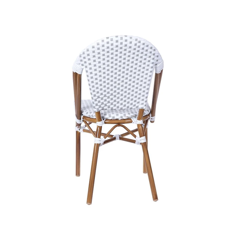 Merrick Lane Celia Indoor/Outdoor Stacking Bistro Chair With Aluminum Frame