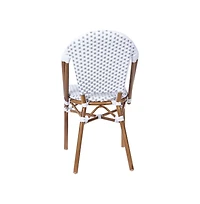 Merrick Lane Celia Indoor/Outdoor Stacking Bistro Chair With Aluminum Frame