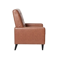 Darcy Recliner Chair Mid-Century Modern Tufted Upholstery Ergonomic Push Back Living Room