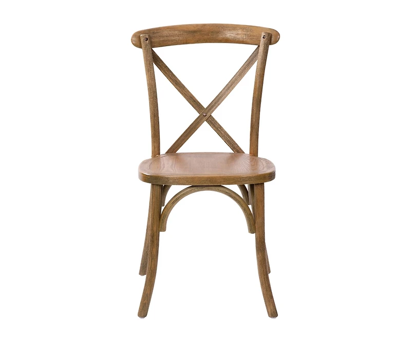 Bardstown X-Back Bistro Style Wooden High Back Dining Chair