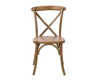 Bardstown X-Back Bistro Style Wooden High Back Dining Chair