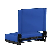 Set Of 2 500 Lb. Rated Lightweight Stadium Chair With Ultra-Padded Seat