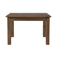 Merrick Lane Rectangular Antique Solid Pine Farm Dining Table