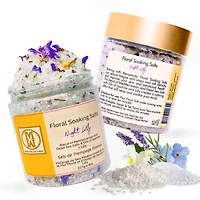 Omm Collection Floral Soaking Bath Salts Night Lily 8oz