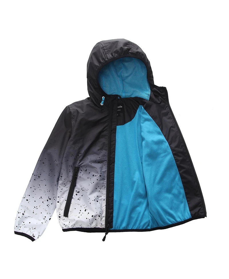Little and Big Boys Lightweight Windbreaker hooded Jacket