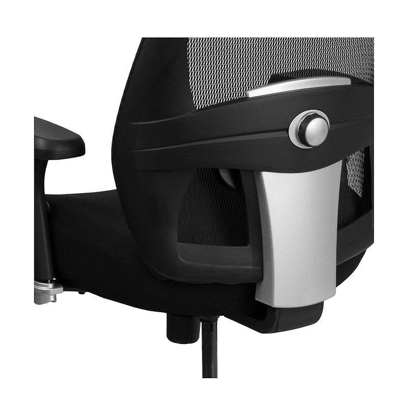 Emma+Oliver 24/7 Intensive Use Big & Tall 500 Lb. Rated Mesh Executive Swivel Ergonomic Office Chair With Ratchet Back