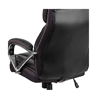 Emma+Oliver 500 Lb. Big & Tall Leathersoft Executive Ergonomic Office Chair With Wide Seat