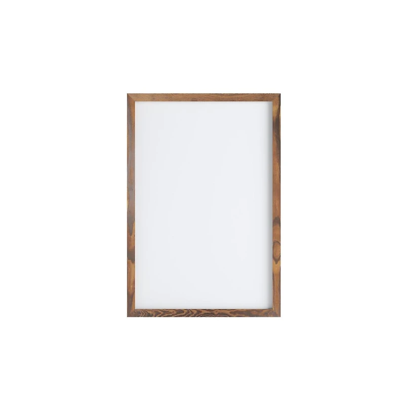Cilla Magnetic Wall Mounted White Board with Wood Frame