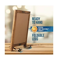 Hanging Or Tabletop Chalkboard With Legs/Wedding Table Sign/Kitchen Countertop Memo Board
