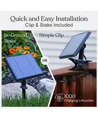 Brightech Ambience Pro 27 ft. Outdoor Solar Led String Lights with Warm White Hue