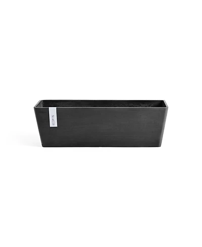 Ecopots Modern Recycled Bruges Plastic Rectangular Flower Pot Planter