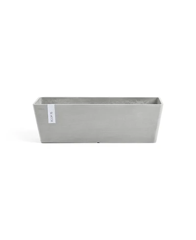 Ecopots Modern Recycled Bruges Plastic Rectangular Flower Pot Planter