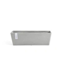 Ecopots Modern Recycled Bruges Plastic Rectangular Flower Pot Planter