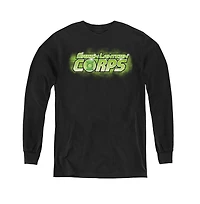 Green Lantern Youth Gl Corps Title Long Sleeve Sweatshirts
