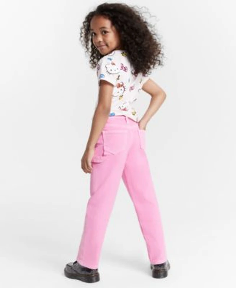 Epic Threads Little Big Girls Hello Kitty Graphic T Shirt Carpenter Jeans Created For Macys
