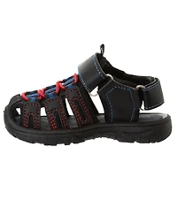 Beverly Hills Polo Club Little Kids Hook and Loop Sport Sandals