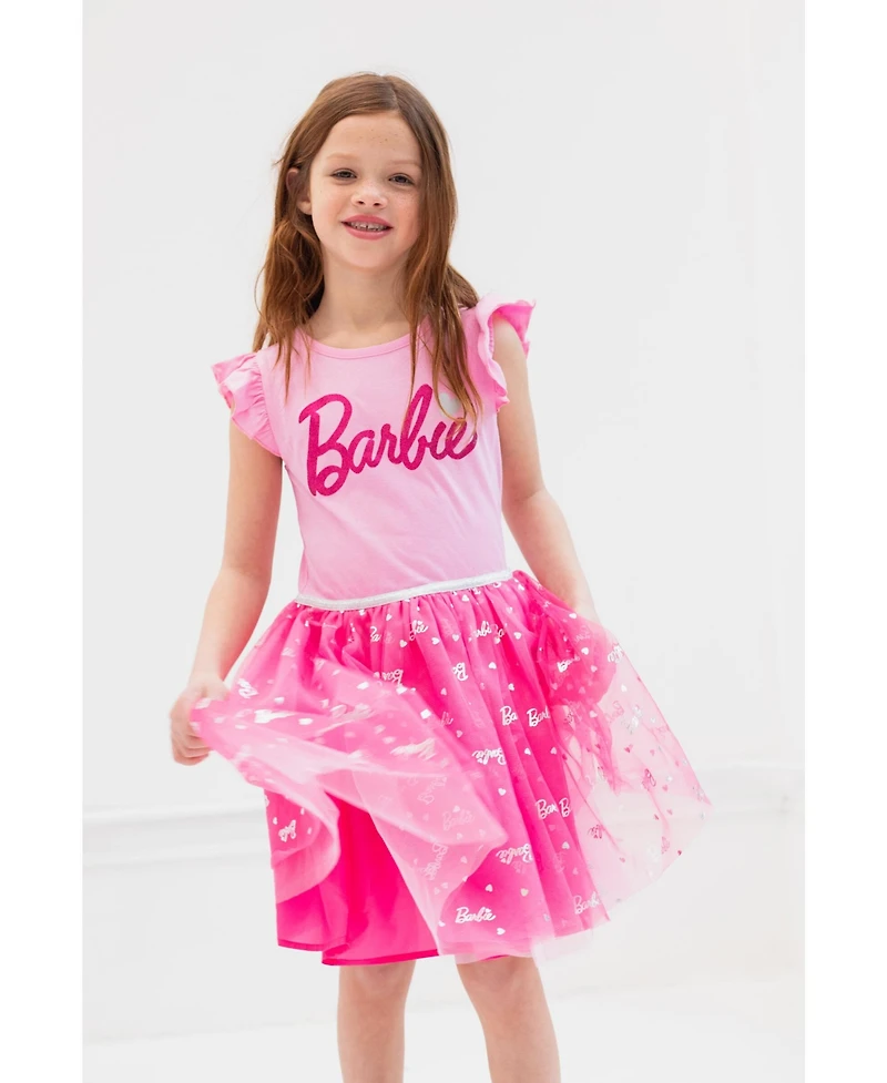 Barbie Little Girls Tulle Dress to
