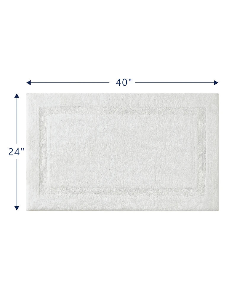 Nautica Peniston Solid Cotton Tufted Bath Runner Rug, 24" x 40"