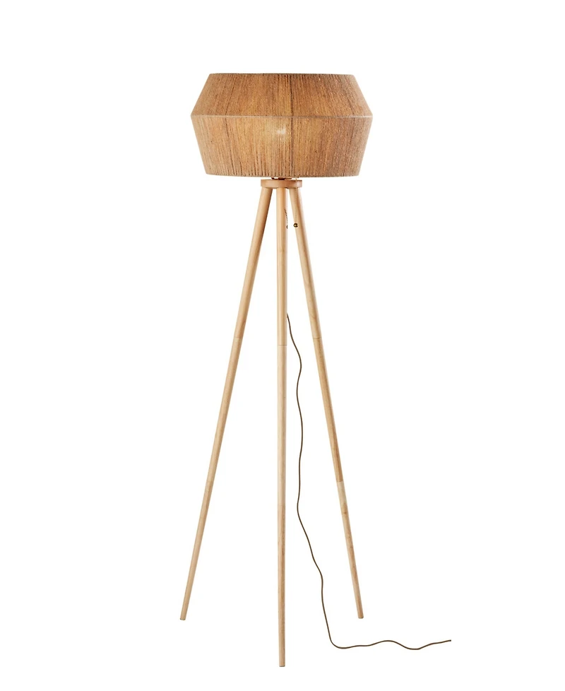 Adesso 61" Wood Montana Floor Lamp