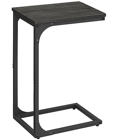 Slim C-Shaped End Table for Sofa or Bedside Use, Ideal as Snack Tv Tray