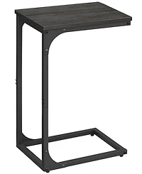 Slim C-Shaped End Table for Sofa or Bedside Use, Ideal as Snack Tv Tray
