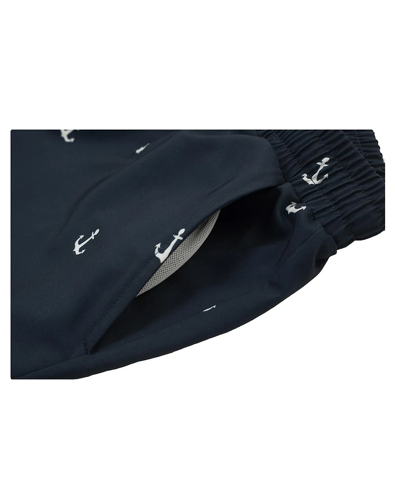 Rokka&Rolla Men's 7" Compression Liner Stretch Swim Trunks Upf 50+