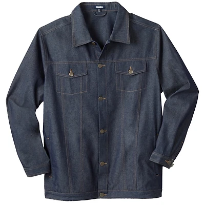 Liberty Blues Big & Tall by KingSize Lightweight Comfort Denim Jean Jacket
