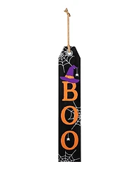 Glitzhome 35.5"H Fall and Halloween Wooden Reversible Tag Porch Sign
