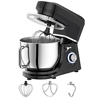 Sugift 7.5 Qt Tilt-Head Stand Mixer 6 Speed with Egg Whisk, Dough Hook & Flat Beater