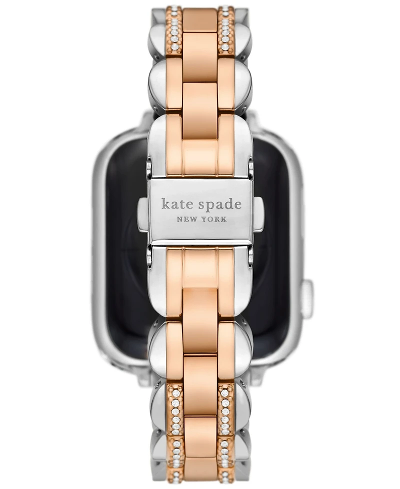 Kate Spade New York Women's two-tone stainless steel band for apple watch, 38,40,41,42,44,45,49mm