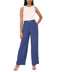 1.state Women's Button Detail Wide Leg Pants