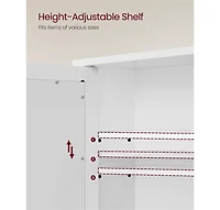 Slickblue Wall-mounted Storage Cabinet with Mirrored Door